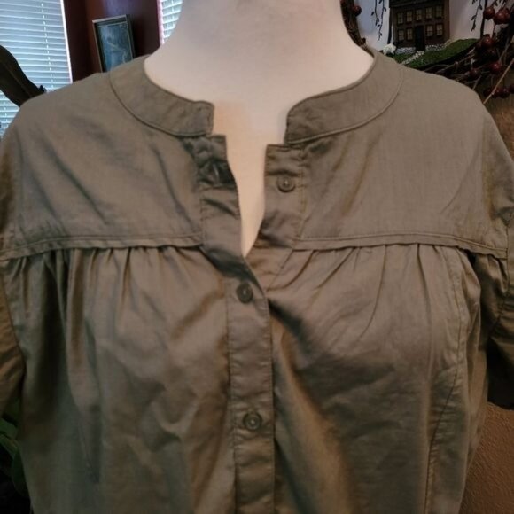 Utility top popover green size 14 16 Safari summer boho Bohemian - Picture 2 of 6